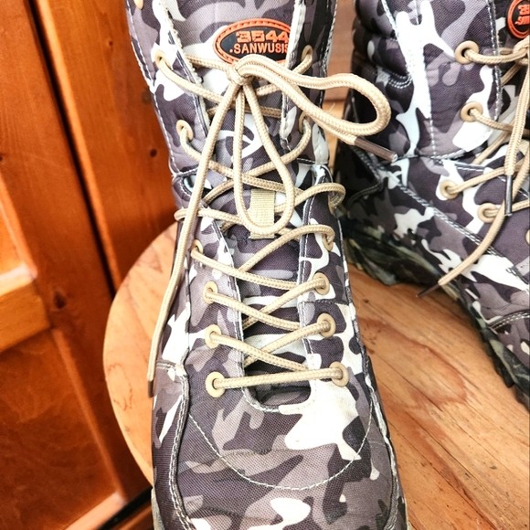 MILITARY & TACTICAL HIKING CAMO HUNTING BOOTS MENS-LIGHTWEIGHT - Picture 4 of 7